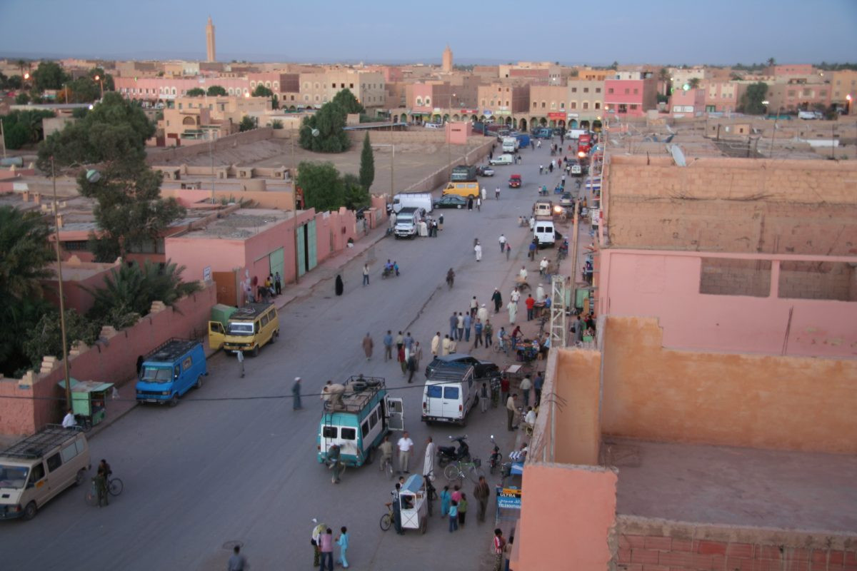 Rissani market near Merzouga Sahara desert