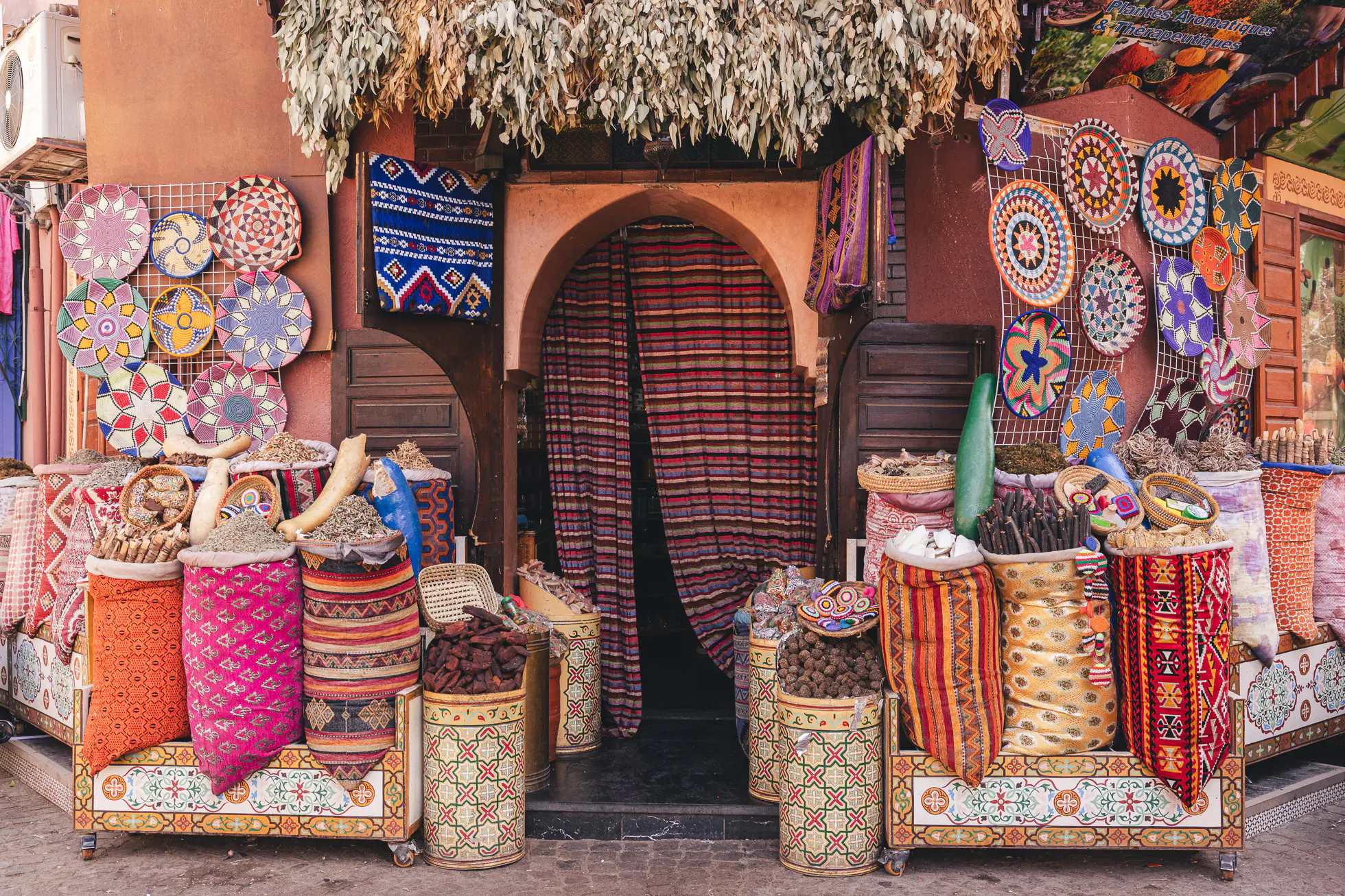 Marrakech medina before Sahara desert tour