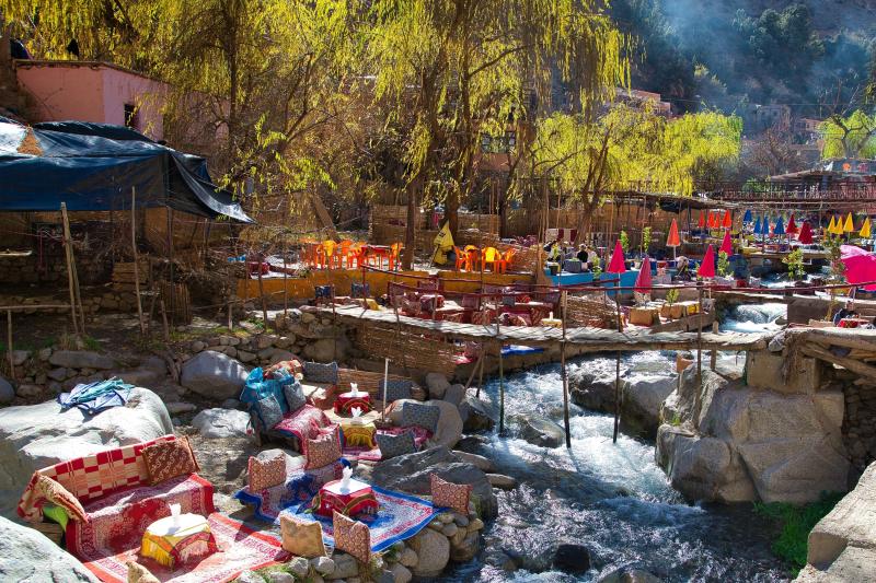 Ourika Valley excursion river and mountains