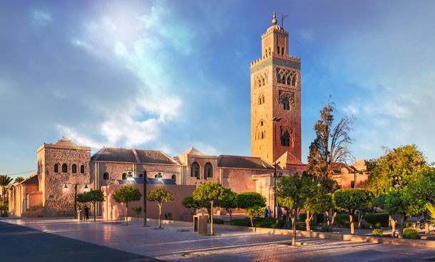 Koutoubia Mosque in Marrakech - start of 3 days Marrakech to Merzouga desert tour